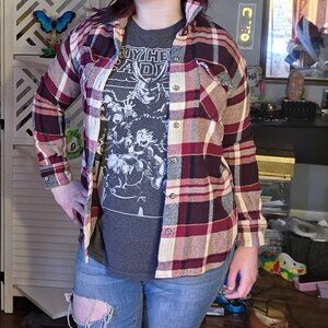 Natural Reflections Women’s Large Flannel – Red Plaid – 100% Cotton